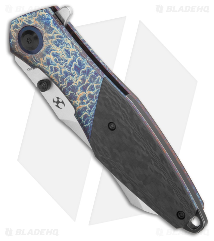 Kansept Mistaken Knife Blue Lightning Ti/ Gray CF Satin