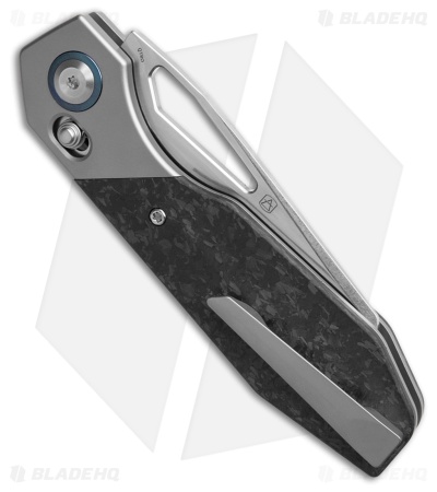Kansept QTRO Crossbar Lock Knife BB Ti/Shred Carbon Fiber (3.6" SW Elmax)