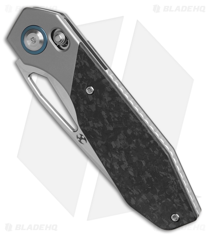 Kansept QTRO Crossbar Lock Knife BB Ti/Shred Carbon Fiber (3.6" SW Elmax)