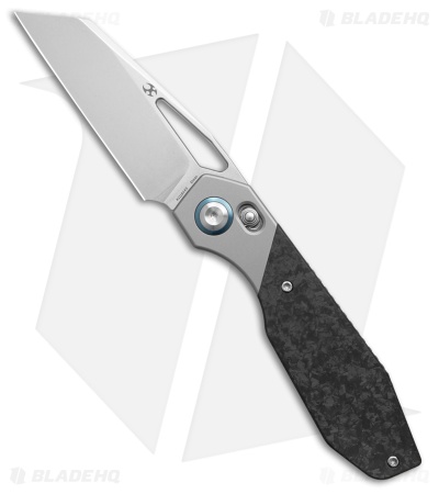 Kansept QTRO Crossbar Lock Knife BB Ti/Shred Carbon Fiber (3.6" SW Elmax)