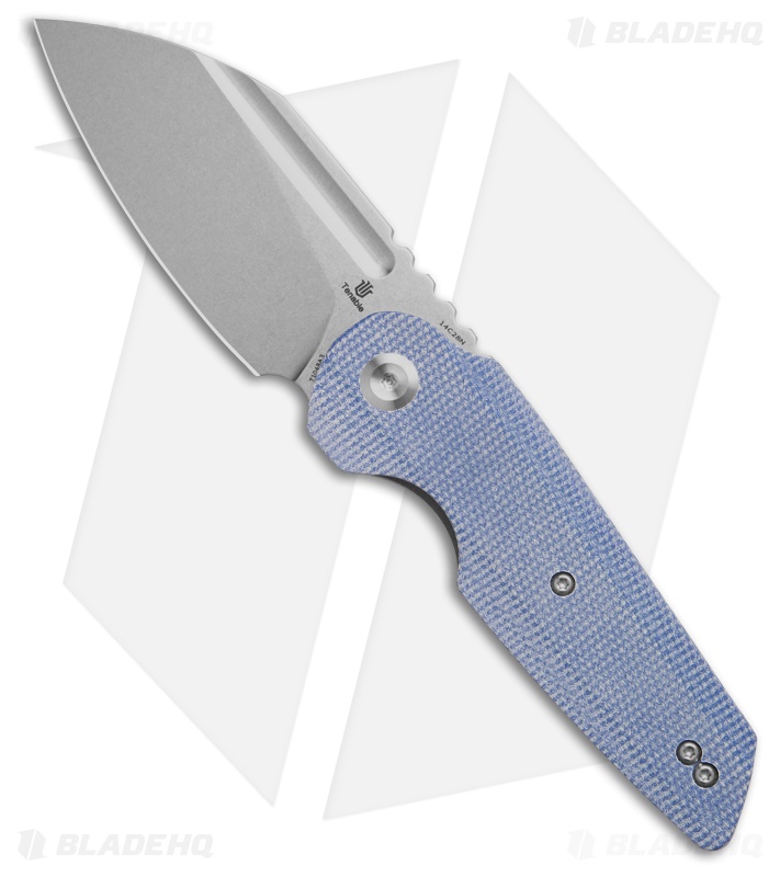 Tenable Knives Rafe L Liner Lock Knife Blue Micarta (3.2" SW) T2048A3