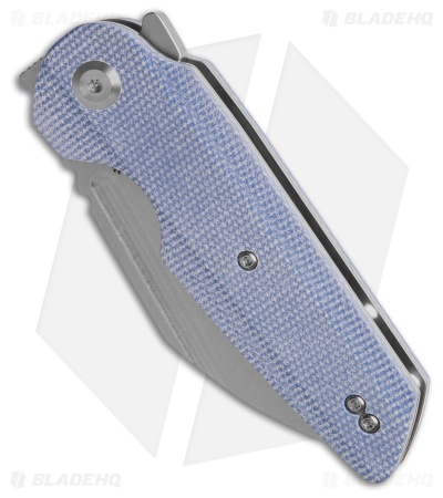 Tenable Knives Rafe L Liner Lock Knife Blue Micarta (3.2" SW) T2048A3