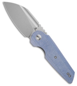 Tenable Knives Rafe L Liner Lock Knife Blue Micarta (3.2" SW) T2048A3