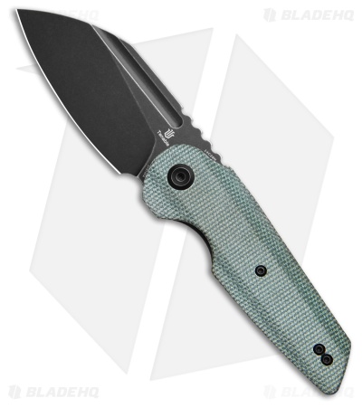 Tenable Knives Rafe L Liner Lock Knife Green Micarta (3.2" Black) T2048A1