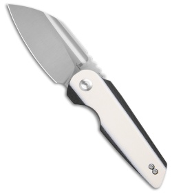 Tenable Knives Rafe L Liner Lock Knife Ivory White & Black G-10 (3.2" Satin)