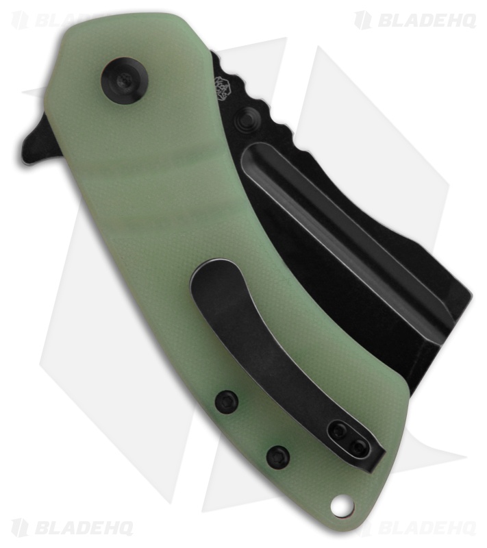 Kansept Knives M+ Korvid Liner Lock Knife Jade G-10 (3.1" Black SW) T2030B6U