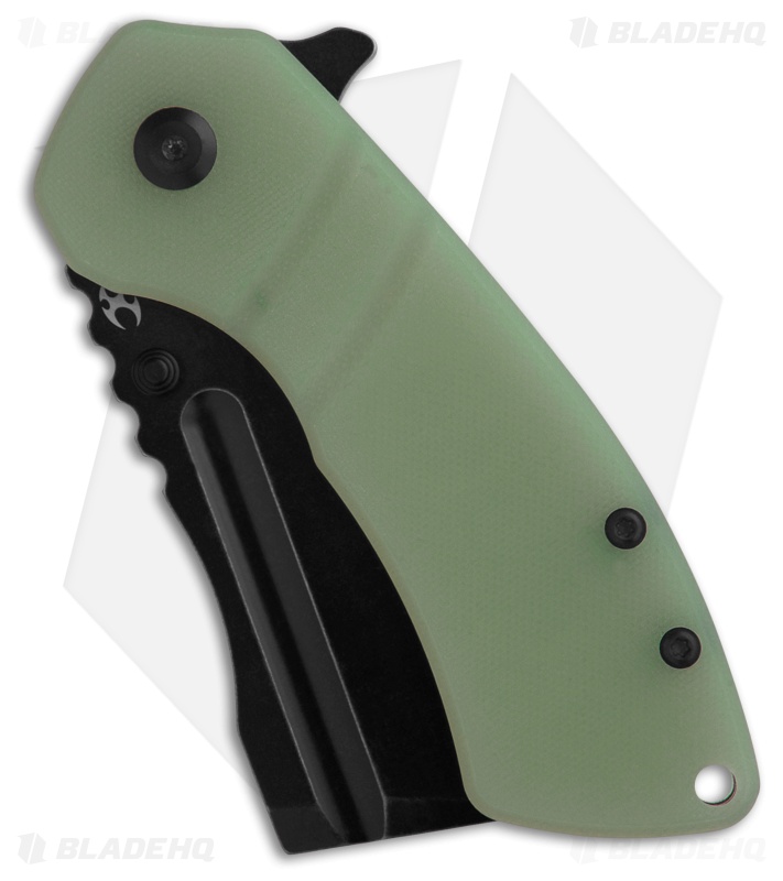 Kansept Knives M+ Korvid Liner Lock Knife Jade G-10 (3.1" Black SW) T2030B6U