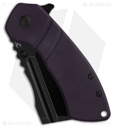 Kansept Knives M+ Korvid Liner Lock Knife Purple G-10 (3.1" Black SW) T2030B5U