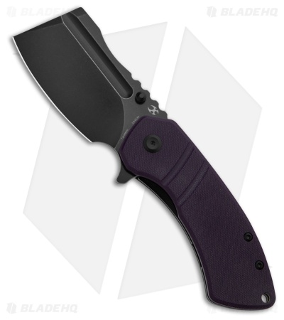 Kansept Knives M+ Korvid Liner Lock Knife Purple G-10 (3.1" Black SW) T2030B5U