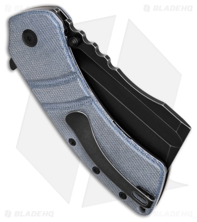 Kansept Knives XL Korvid Blue Micarta Cleaver Black SW 154CM