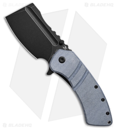 Kansept Knives XL Korvid Blue Micarta Cleaver Black SW 154CM
