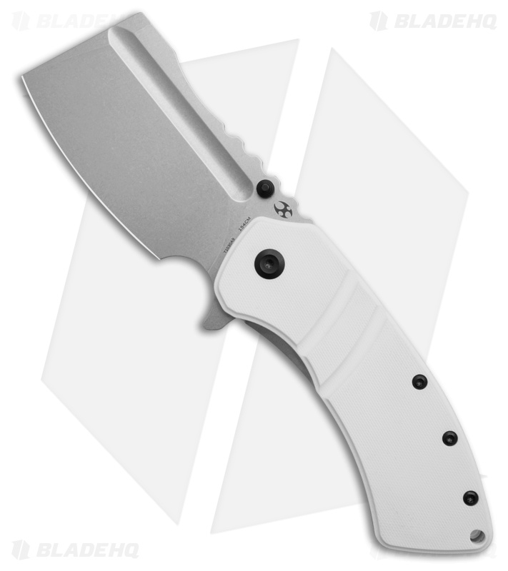 Kansept Knives XL Korvid Liner Lock Knife White G-10 (3.6" SW) T1030A9