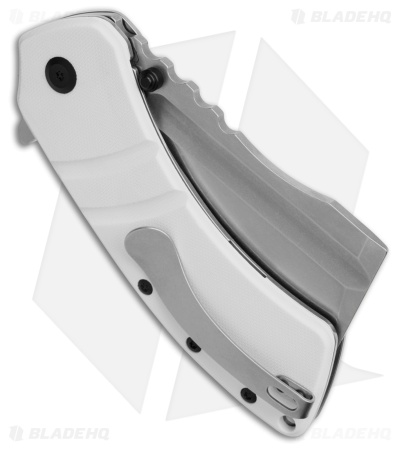 Kansept Knives XL Korvid Liner Lock Knife White G-10 (3.6" SW) T1030A9