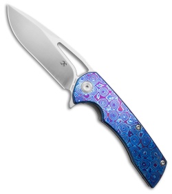 KEROページ Kansept Knives Kryo Knife Blue/Red Carbon Fiber Black SW