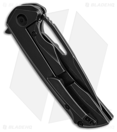 Kansept Knives Mini Kryo Frame Lock Knife Black SW Titanium (2.9" Black SW)