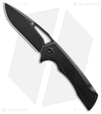 Kansept Knives Mini Kryo Frame Lock Knife Black SW Titanium (2.9" Black SW)