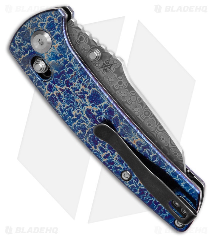 Kansept Knives Main Street Knife | Lightning Strike Ti | Damascus