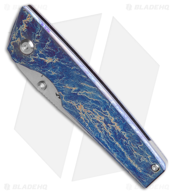 Kansept Knives Chimera Frame Lock Knife Lightning Strike Ti