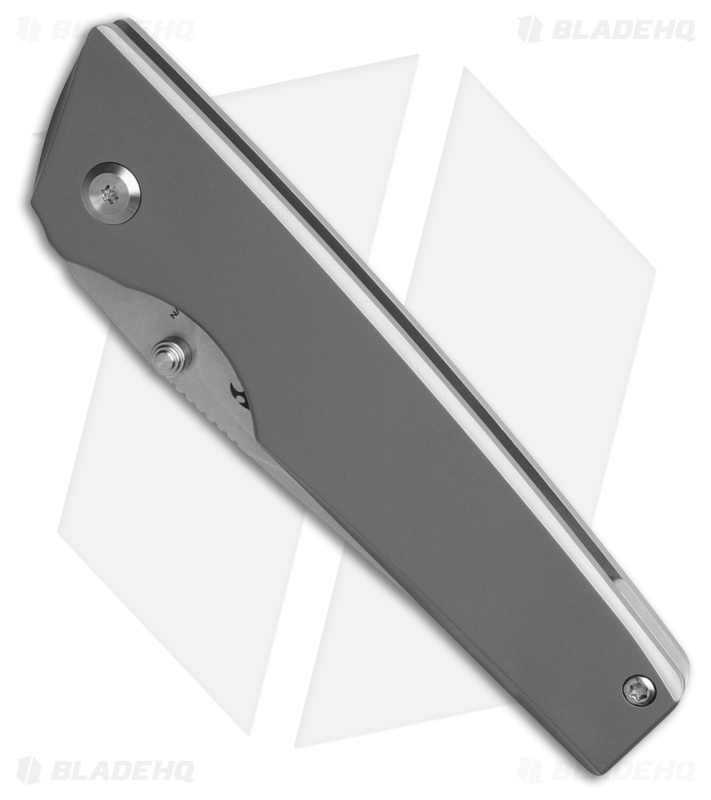 Kansept Knives Chimera Frame Lock Knife Stonewashed Titanium