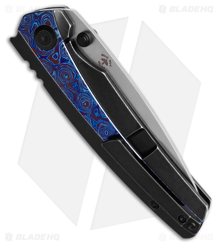 Kansept Knives Raven Blackwash Ti/Timascus