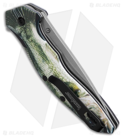 Kershaw Shoreline Assisted Opening Knife Bass CCI Coated Aluminum (3" SW)