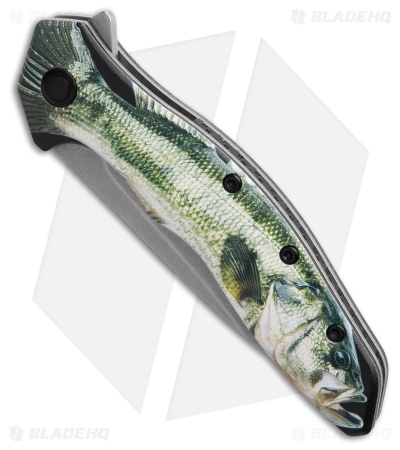 Kershaw Shoreline Assisted Opening Knife Bass CCI Coated Aluminum (3" SW)