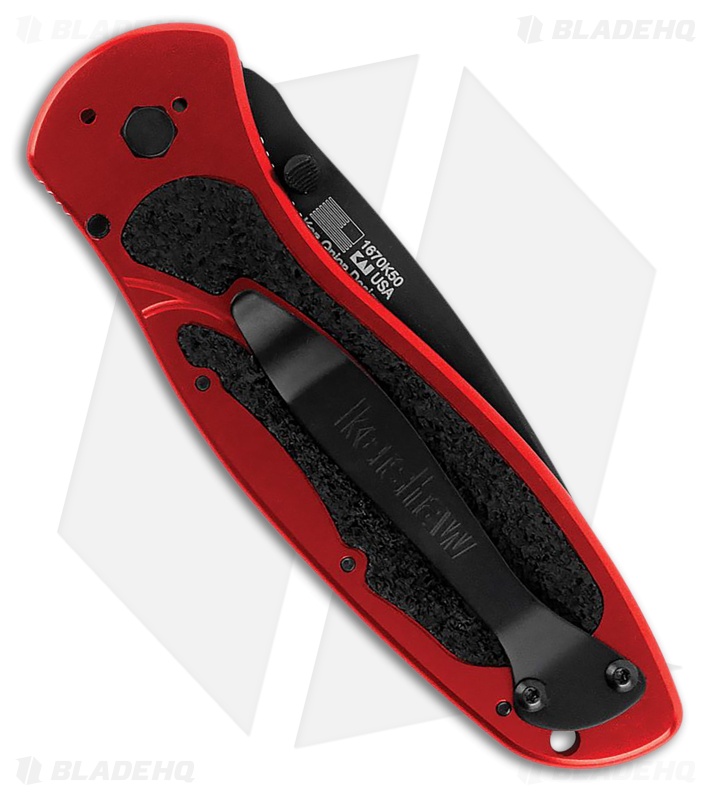 Kershaw Blur 50th Anniversary Assisted Opening Knife Red Aluminum (3.375" Black)