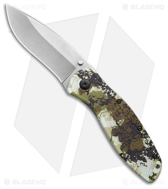 Kershaw Blur Assisted Opening Knife Kings Camo Aluminum (3.4" Stonewash)