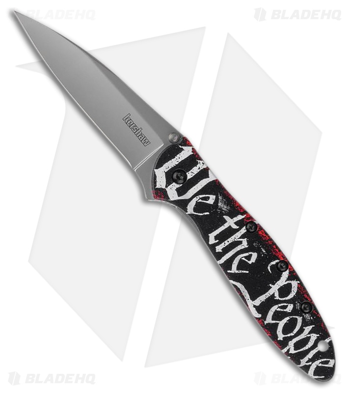 Kershaw Leek Assisted Opening Knife We The People (3" Bead Blast) KS1660WEP