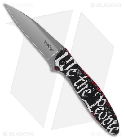 Kershaw Leek Assisted Opening Knife We The People (3" Bead Blast) KS1660WEP