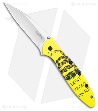 Kershaw Don't Tread on Me Leek Assisted Opening Knife  (3" Stonewash) 1660GADS