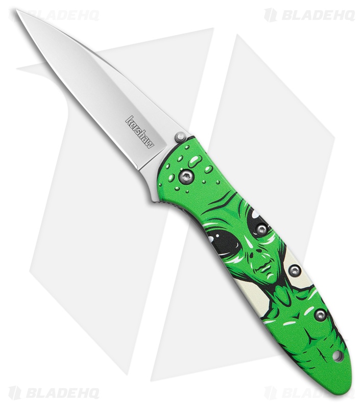 Kershaw Leek Assisted Opening Knife Alien Aluminum (3" Bead Blast)