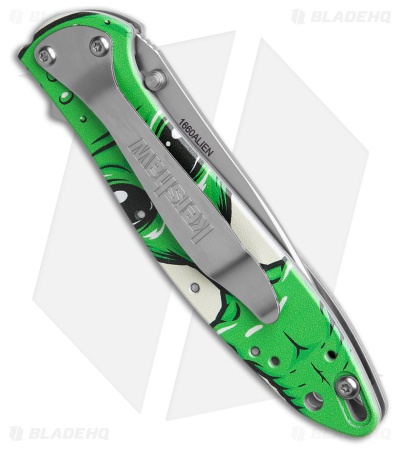 Kershaw Leek Assisted Opening Knife Alien Aluminum (3" Bead Blast)