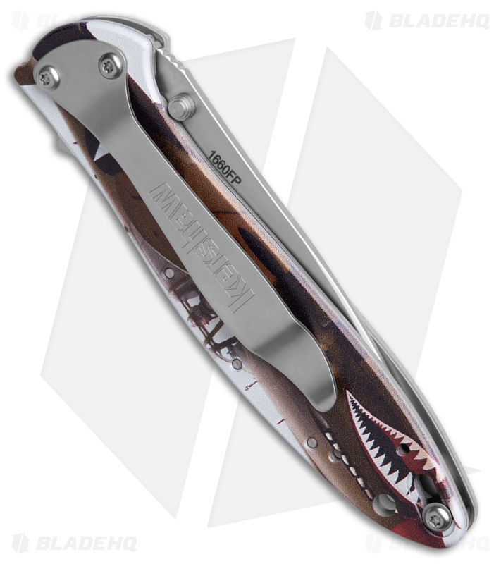Kershaw Leek Assisted Opening Knife Fighter Pilot (3" Bead Blast) KS1660FP