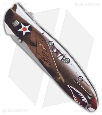 Kershaw Leek Assisted Opening Knife Fighter Pilot (3" Bead Blast) KS1660FP