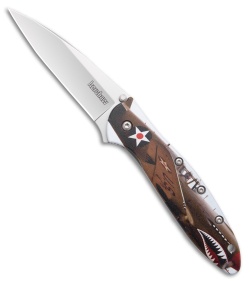 Kershaw Leek Assisted Opening Knife Fighter Pilot (3" Bead Blast) KS1660FP