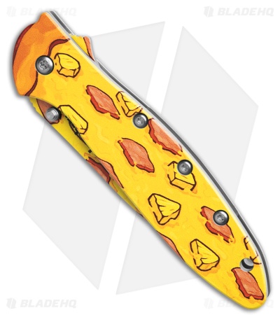 Kershaw Leek Assisted Opening Knife Hawaiian Pizza (3" Pizza Print) 1660PIZZA