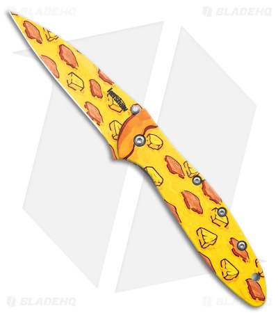 Kershaw Leek Assisted Opening Knife Hawaiian Pizza (3" Pizza Print) 1660PIZZA