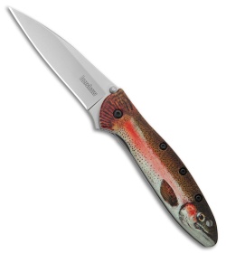 Kershaw Leek Assisted Opening Knife Rainbow Trout (3&quot; Bead Blast) 1660TROUT | 221572