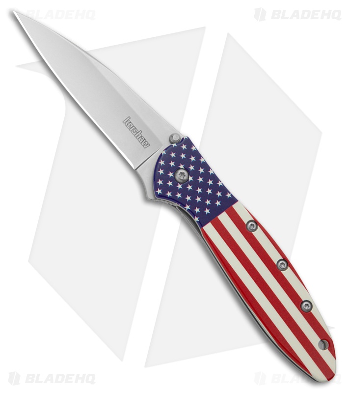Kershaw Leek Knife Assisted Opening Bead Blast - USA
