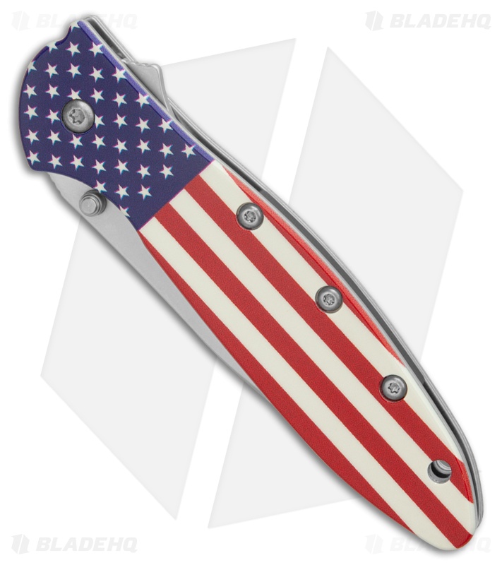 2026WBC限定 缶バッジ　アクリルスタンド　USA KERSHAW Kershaw Leek Knife Assisted Opening Bead Blast - USA