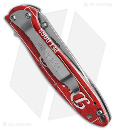 Kershaw Leek Linerlock A/O Drink Beer Pet Dogs (3.00" Bead Blasted)