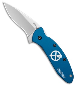 Kershaw Scallion Zero Forks Assisted Opening Knife Blue Al (2.25&quot; Bead Blast) | 230278