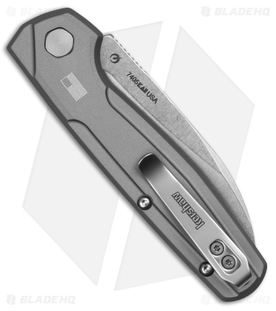 Kershaw Launch 24 Automatic Knife Gray Anodized Aluminum (3" Stonewash)