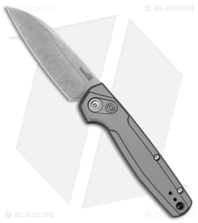 Kershaw Launch 24 Automatic Knife Gray Anodized Aluminum (3" Stonewash)
