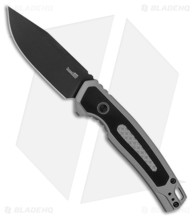 Kershaw Launch 21 Automatic Knife Gray Al + Black G-10 (3.4" Black M4)