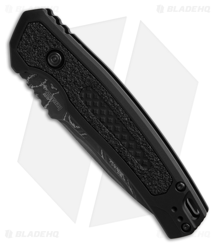 Kershaw Launch 16 Automatic Knife Black Aluminum/Black Trac-Tec (3.4" Damascus)