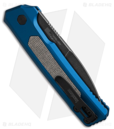 Kershaw Launch 22 Automatic Knife Blue Aluminum/Black Micarta (3.5" Black SW)