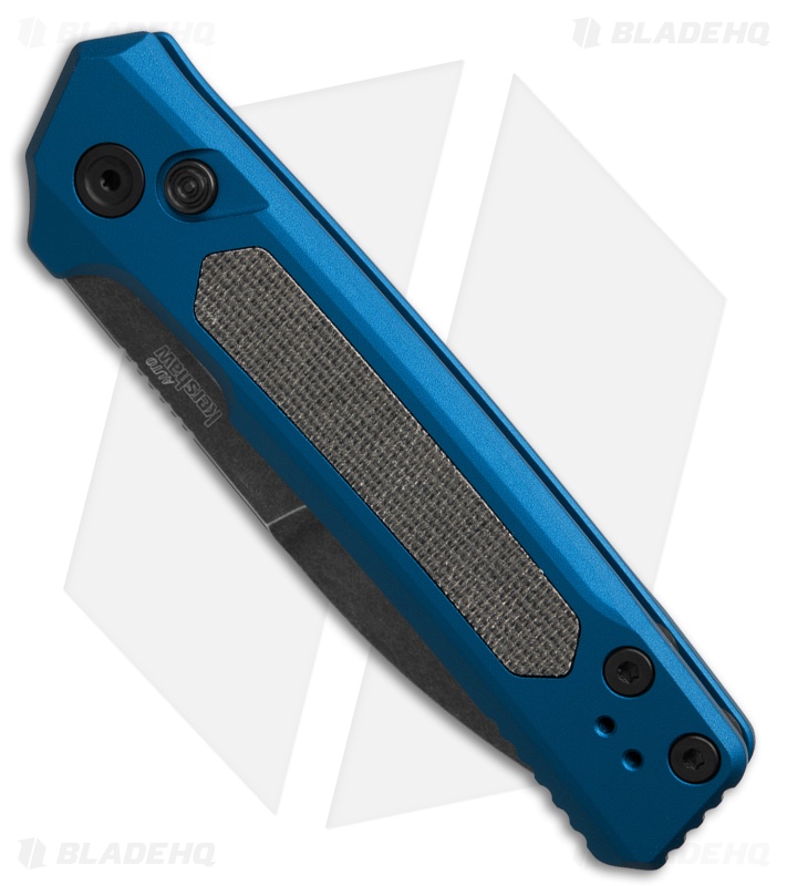 Kershaw Launch 22 Automatic Knife Blue Aluminum/Black Micarta (3.5" Black SW)