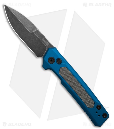 Kershaw Launch 22 Automatic Knife Blue Aluminum/Black Micarta (3.5" Black SW)
